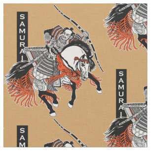 Tecido Cavaleiro-do-samurai japonês