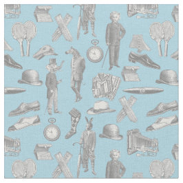 Tecido cavalheiros vitorianos antigos bichos peludos