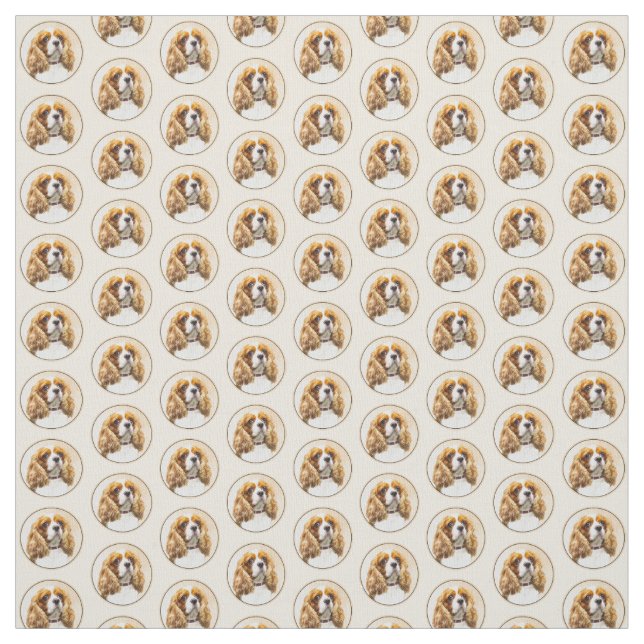 Tecido Cavalier King Charles Spaniel Original (Modelo)