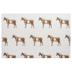 Tecido Cavalo Appaloosa Equestre Aquarela Animal
