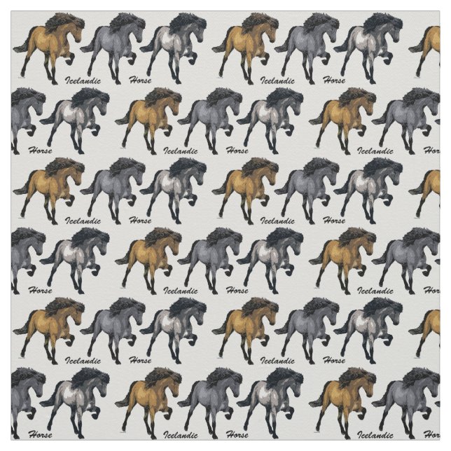 Tecido Cavalo do islandês da moda do novo (Modelo)
