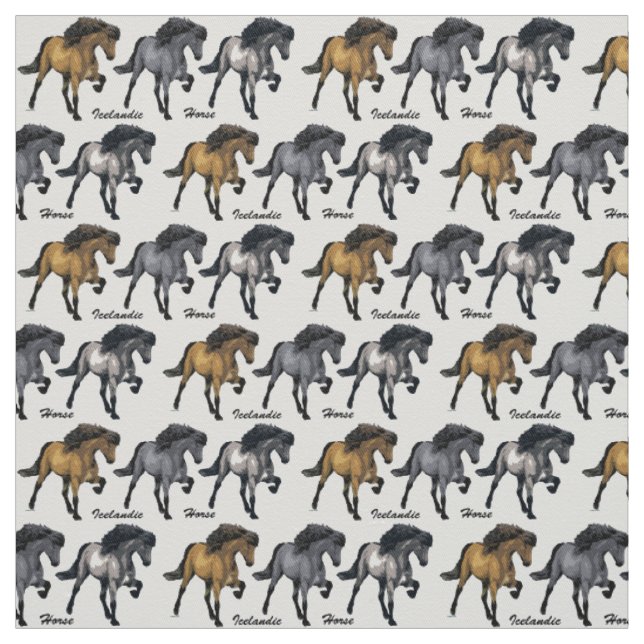 Tecido Cavalo Islandês Nouvelle Vogue (Modelo)