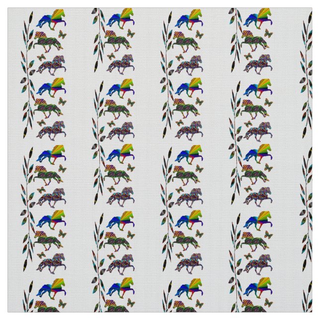 Tecido Cavalo islandês selvagem (Modelo)