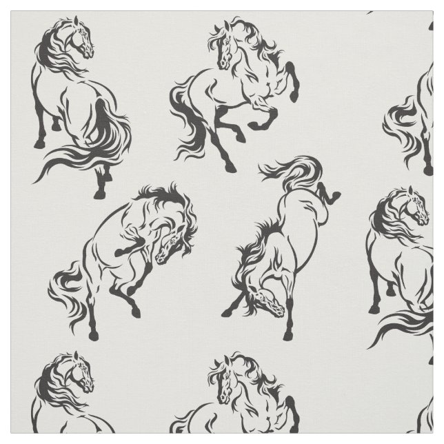 Tecido cavalos (Modelo)
