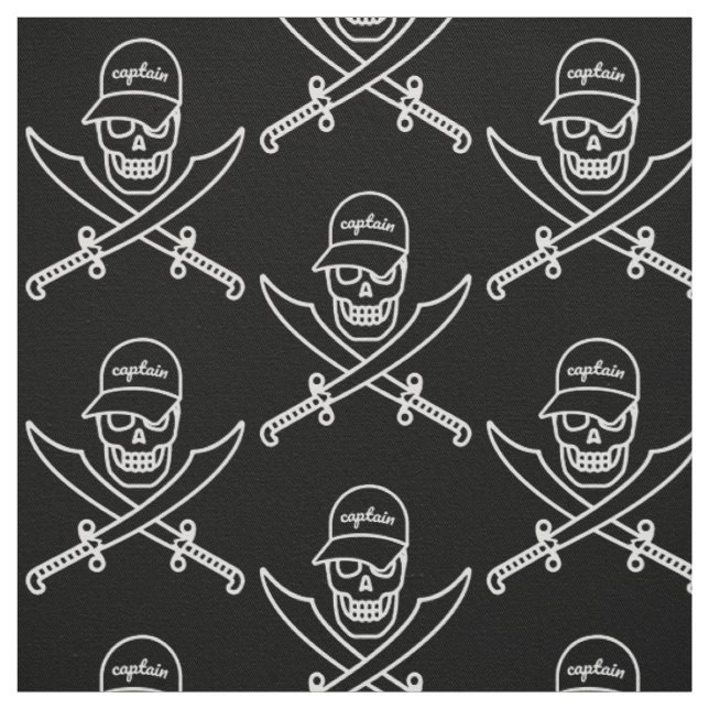 Tecido Caveira e espadas (Modelo)