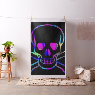 Tecido Caveira,neon