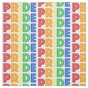 Tecido Celebração LGBT Orgulho gay Mês Letras Arco-Íris