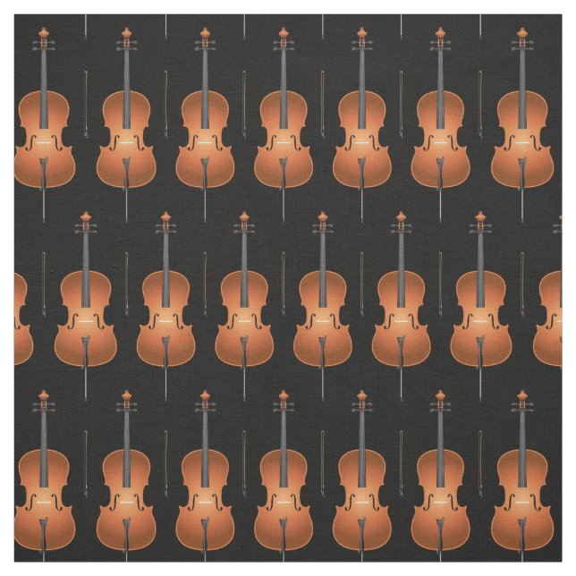Tecido Cello Music Musical Room Decor (Modelo)