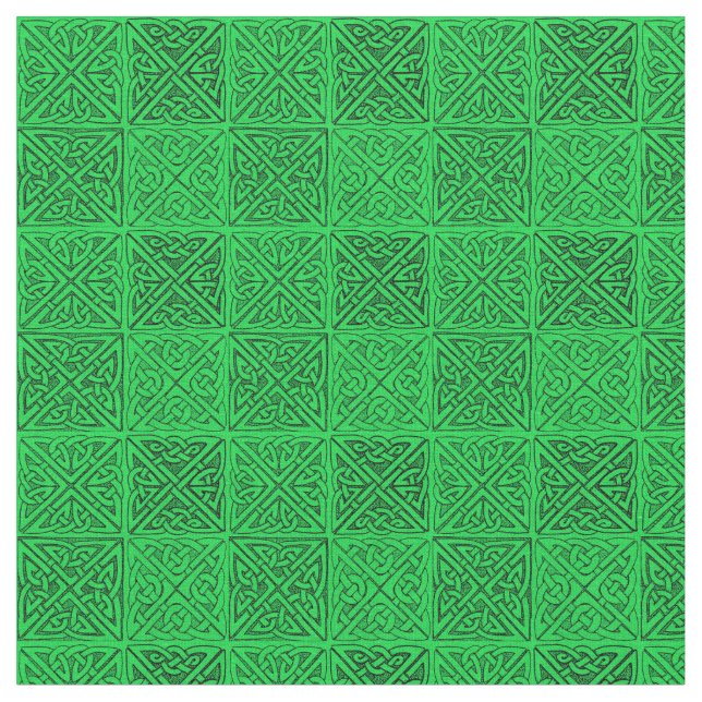 Tecido Celtic Knots Dark Green (Detalhe)