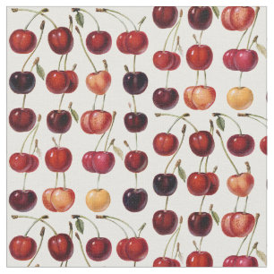 Tecido Cerejas do vintage