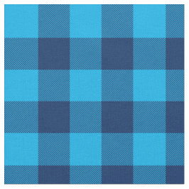 Tecido Céu Brilhante e Xadrez Azul de Gingham Marinho