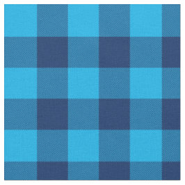 Tecido Céu Brilhante e Xadrez de Ginga Azul-Marinho