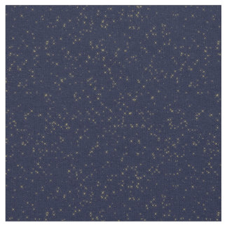 Tecido Céu nocturno estrelado amarelo