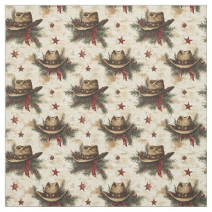Tecido Chapéus De Cowboy De Natal