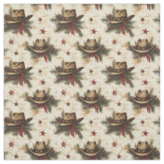 Tecido Chapéus De Cowboy De Natal