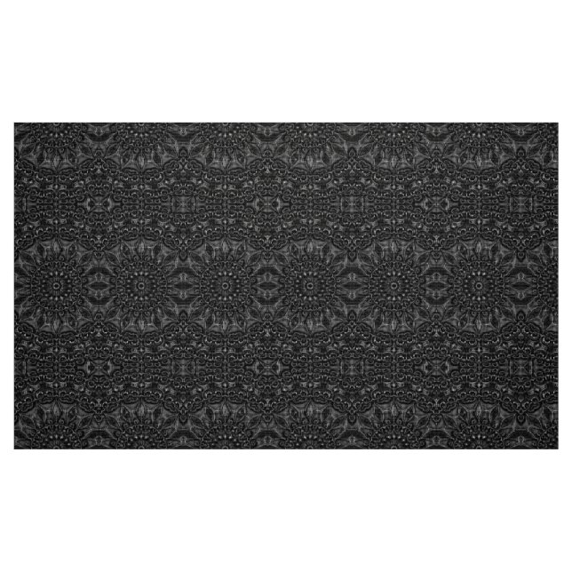 Tecido Charcarvão Mandala (Fat Quarter)