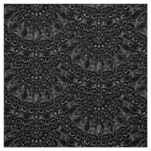 Tecido Charcarvão Mandala
