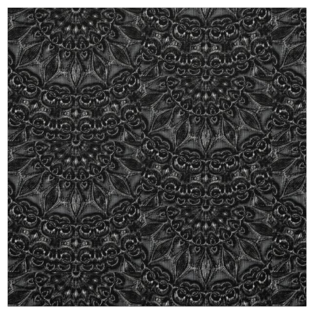 Tecido Charcarvão Mandala (Modelo)