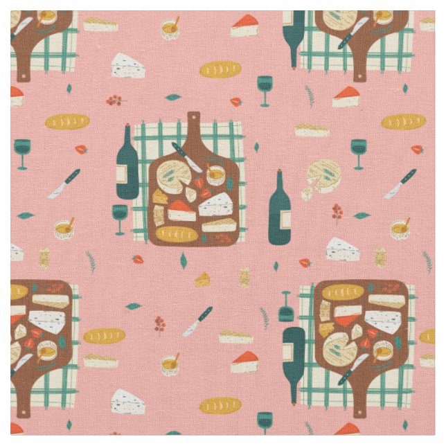 Tecido Charcuterie Gourmet Foodie (Detalhe)