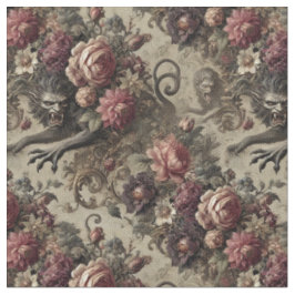 Tecido Château des Loups - Azulejo clássico gótico