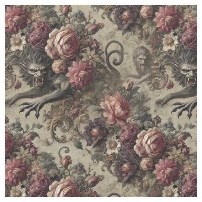 Tecido Château des Loups - Azulejo clássico gótico (Detalhe)
