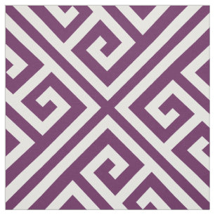 Tecido Chaves Grego Roxo de ameixa Grande Escala