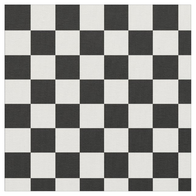 Tecido Checkered preto e branco (Detalhe)