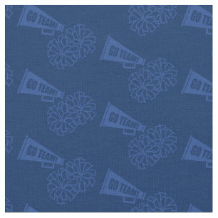 Tecido Cheerleader Team School Colors Blue & Marinho