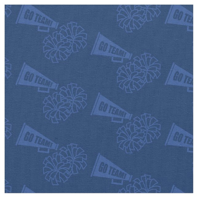 Tecido Cheerleader Team School Colors Blue & Marinho (Detalhe)