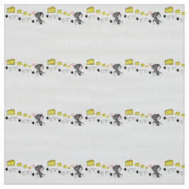 Tecido Cheesy Mousey Red Hearts Beijos