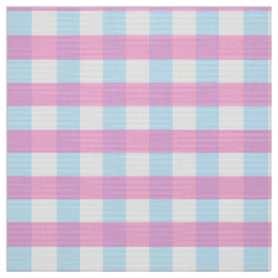 Tecido Cheque de Gingham Azul Cor-de-rosa-rosa com pasta