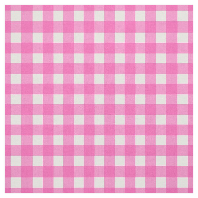 Tecido Cheque de Gingham Rosa (Modelo)