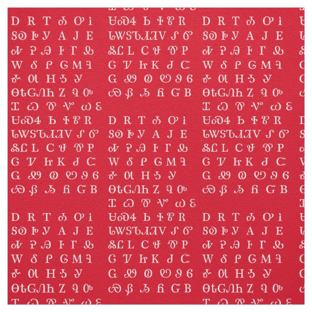 Tecido Cherokee do teste padrão da escrita (Modelo)