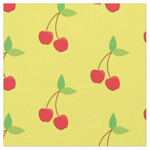 Tecido Cherry Cute Fruta Cherries Kitchen