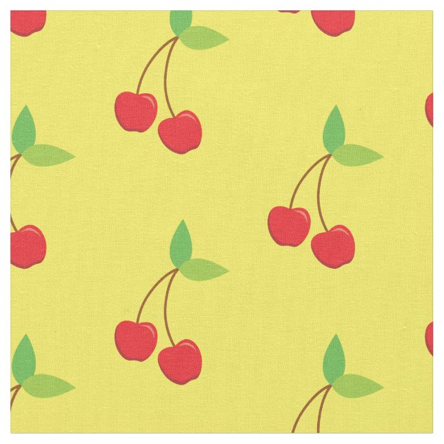 Tecido Cherry Cute Fruta Cherries Kitchen (Detalhe)