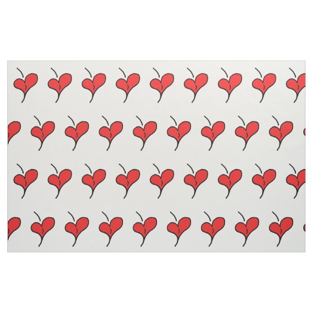 Tecido Cherry Hearts (Fat Quarter)