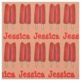 Tecido Cherry Twin Pop Red Popsicle Ice Lollies Verão