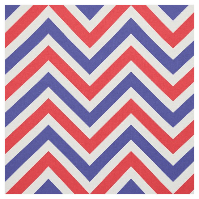 Tecido Chevron 4 de julho todo o vermelho, branco e azul (Modelo)