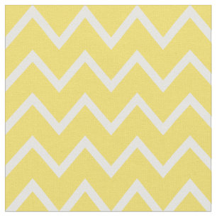Tecido Chevron Amarelo e Branco