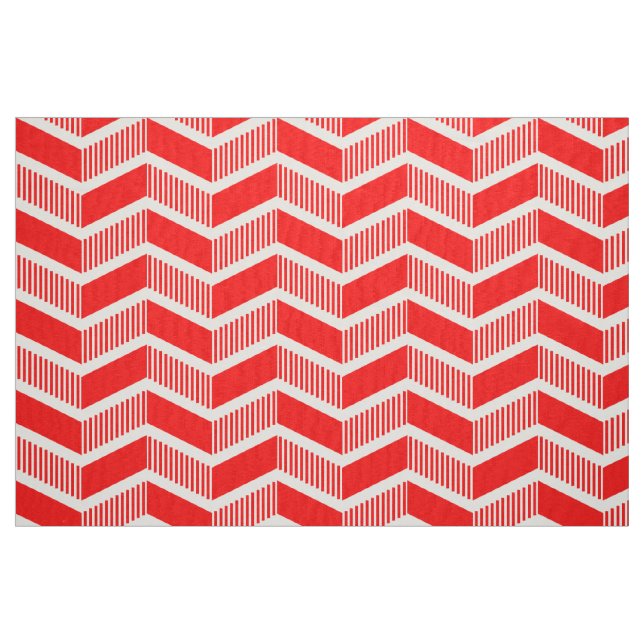 Tecido Chevron Gradual - Vermelho (Fat Quarter)