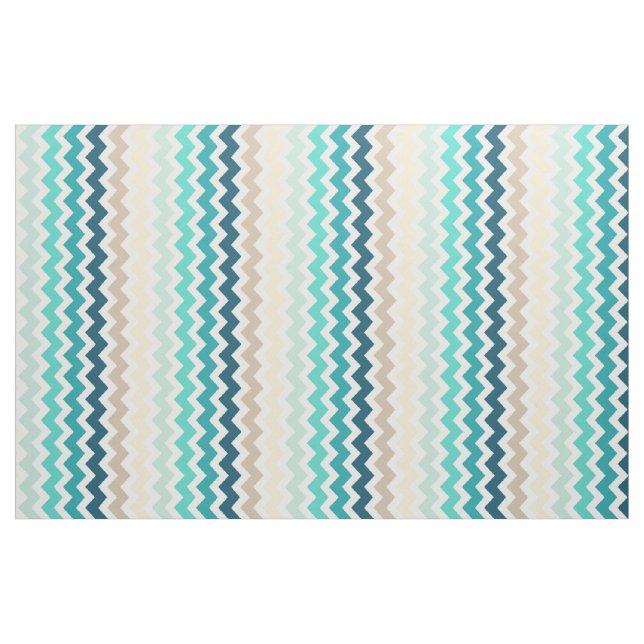 Tecido Chevron médio listra o amarelo azul (Jarda)