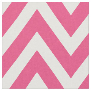 Tecido Chevron Moderno Rosa Quente Grande Escala