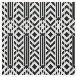 Tecido Chevron preto & branco extravagante listra