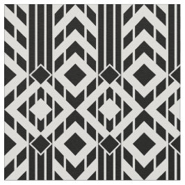 Tecido Chevron preto & branco extravagante listra