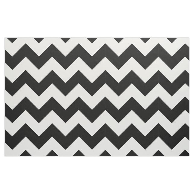 Tecido Chevron Preto e Branco (Fat Quarter)