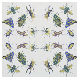 Tecido Chic Elegant Entomology Insett Lover