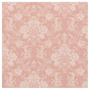 Tecido Chic Floral Romântico Damask-Peach