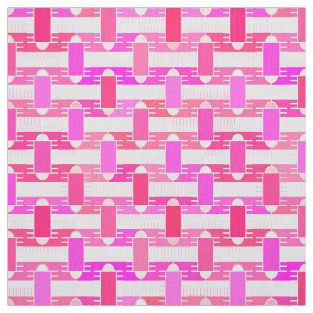 Tecido Chic industrial Art Deco - rosa, fúcsia, orquídea (Modelo)