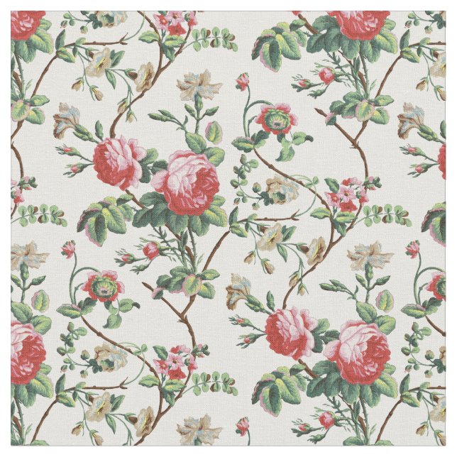 Tecido Chic Vintage Rosa Rosa Rosa Elegante (Detalhe)