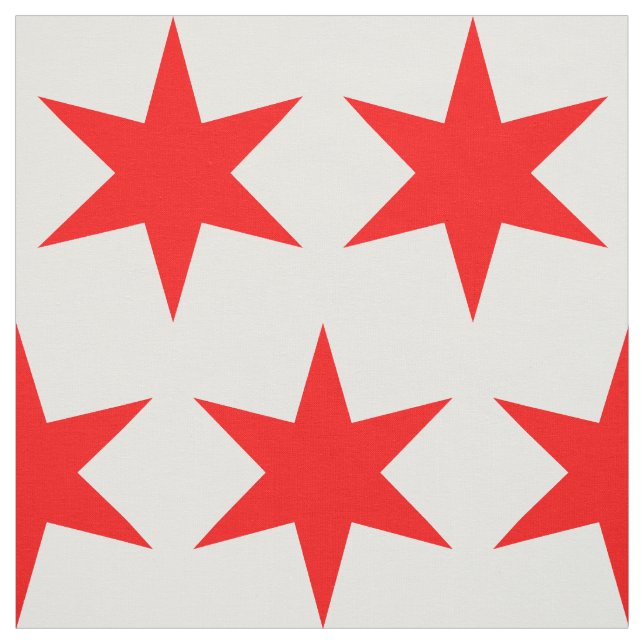 Tecido Chicago Flag 6 Poninted Star (Modelo)